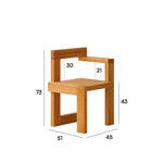 Elegant Natural Ash Wood Chair – Stunning Home Decor Addition fyx-883