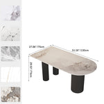 Modern Sintered Stone Faux Leather Dining Table - Sleek Design for Stylish Homes fsdb-2268