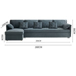 Modern Gray Faux Leather Sofa with Pine Wood Frame fwlp-933