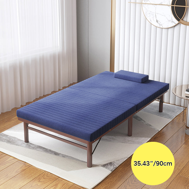 Premium Bed Frame with Grey, Navy Blue, Red, and Dark Brown Coconut Palm Design foltm-1555