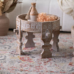 Elegant Chinese Fir Tea Table - Vintage Inspired Living Room Centerpiece hdst-4245
