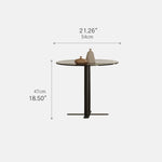 Modern Tea Table | Sleek Carbon Steel Tempered Glass Design hxj-2704