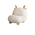 Cozy Deer Antler Sofa Chair - Plush Velvet & Wooden Base for Kids Room Decor hns-4130