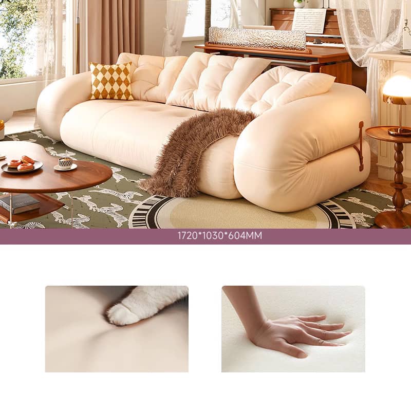 Stylish Cotton Beige Figure Sofa – Perfect Blend of Comfort and Elegance fbby-1402