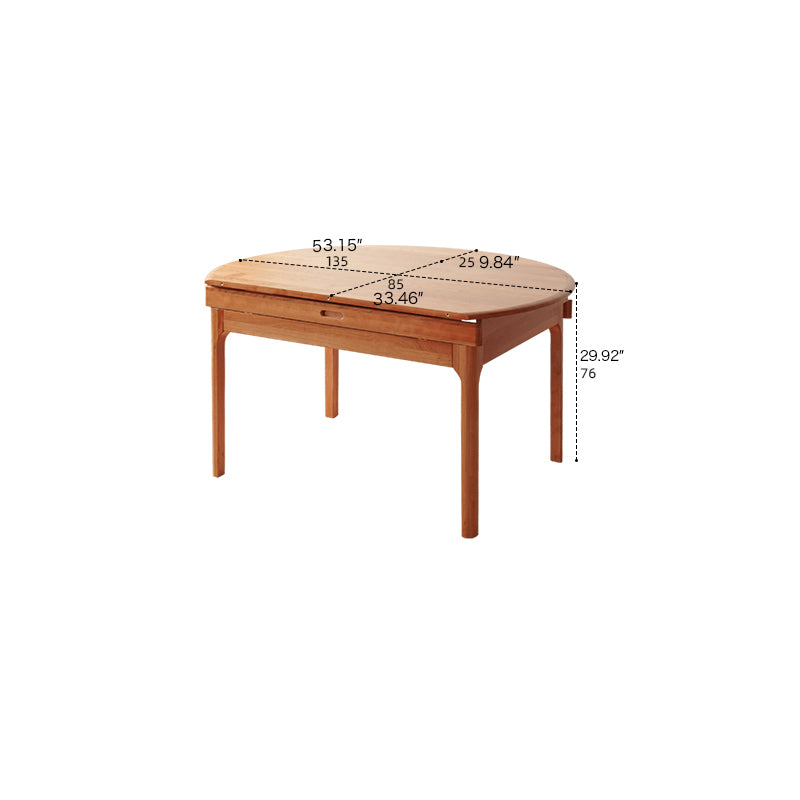 Elegant Natural Wood Table - Cherry Wood Finish Red Oak fyx-845