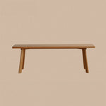 Cherry Wood Elegance: Stylish Long Stool for Your Home Decor fpmxm-2777