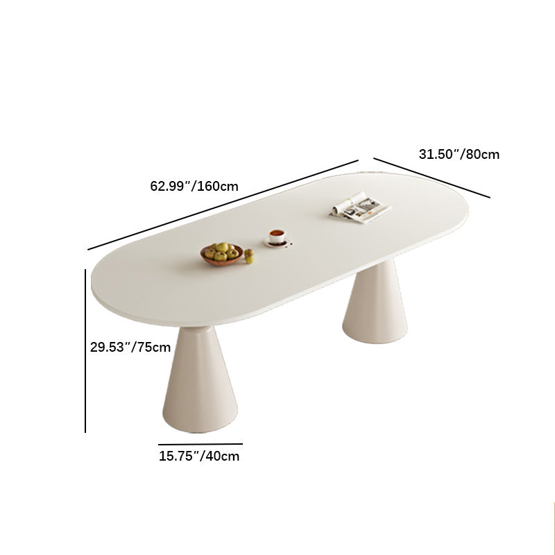 Modern Sintered Stone Dining Table with Faux Leather Finish – Elegant Design for a Stylish Home fmsf-2054