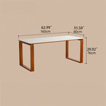 Elegant Cherry & Boxwood Dining Table with Marble Top - Modern and Stylish Design fpmxm-2771