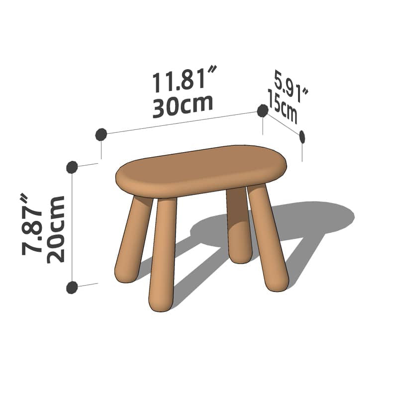 Elegant Handmade Stool in Rich Wood Colors: Red Oak, Cherry, Black Walnut hykmq-781