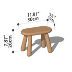 Elegant Handmade Stool in Rich Wood Colors: Red Oak, Cherry, Black Walnut hykmq-781