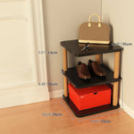 Sleek & Stylish Solid Wood Storage Rack - White, Natural, Black Finish Options fxjc-916