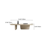 Modern Minimalist Tea Table - Stylish Density Board Coffee Table for Living Room Decor fkb-4362