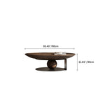 Modern Multi-Layer Board and Tempered Glass Tea Table – Stylish Living Room Accent Furniture fkb-4381