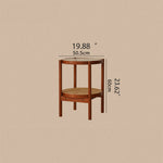 Cherry Wood & Rattan Coffee Table with Tempered Glass Top - Elegant Living Room Accent fpmxm-2780