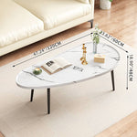 Modern Elegant Tea Table in Brown, Black, White, and Natural Finishes - Perfect for Any Decor! fxjc-912