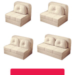 Stylish Modern Faux Leather Sofa in Beige, Khaki, Light Blue, and Gray Options fsq-1419