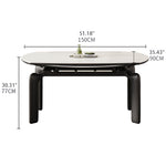 Premium Ash Wood & Sintered Stone Table - Modern Elegance for Your Home fjx-2658