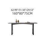 Elegant Sintered Stone Ash Wood Table – Modern Durable Design for Stylish Living & Dining Spaces fjx-2643