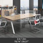 Stylish Brown & White Particle Board Table - Modern Design for Home & Office qs-151
