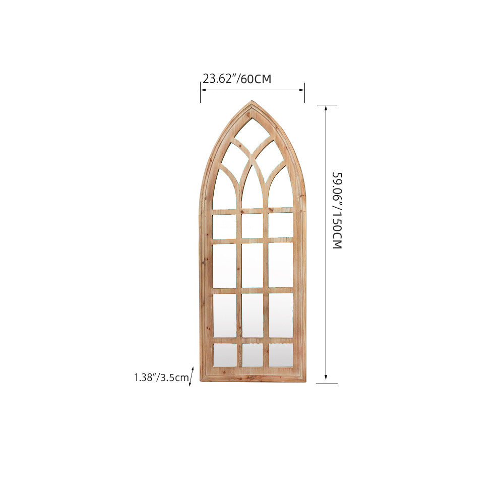 Elegant Solid Wood Frame Mirror - Enhance Your Living Space with Style fczym-2329