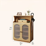 Stylish Glass Multi-Layer Cabinet with Sleek Storage Design for Modern Homes hlxl-4398