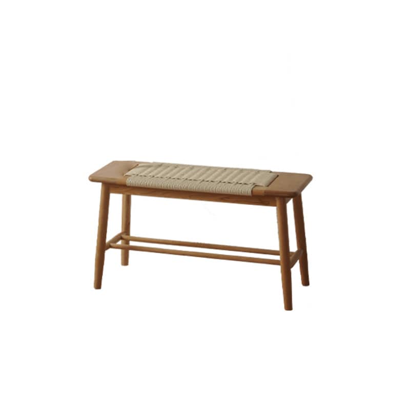 Elegant Cherry & Oak Wood Stool with Durable Kraft Paper Details fyx-896