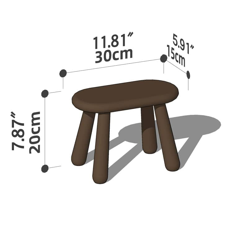 Elegant Handmade Stool in Rich Wood Colors: Red Oak, Cherry, Black Walnut hykmq-781