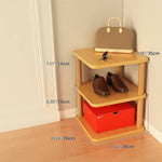 Sleek & Stylish Solid Wood Storage Rack - White, Natural, Black Finish Options fxjc-916