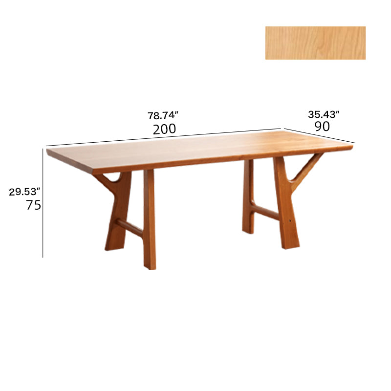 Stunning Cherry Wood Table - Natural Finish for Elegant Home Decor fyx-847