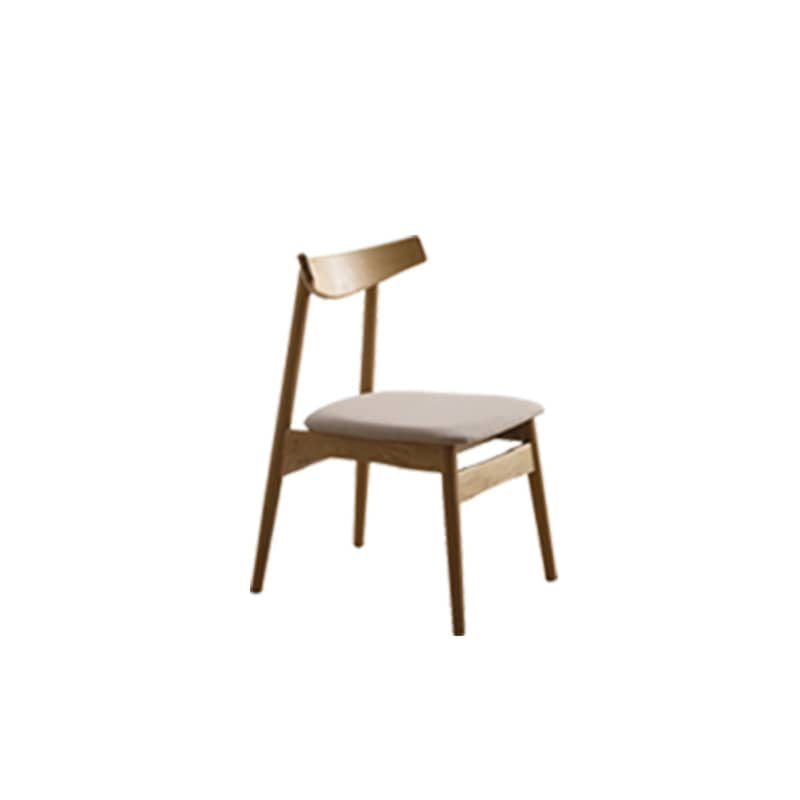 Elegant Natural Wood Chair in Cherry or Oak with Plush Cushioning and Durable Upholstery fyx-884