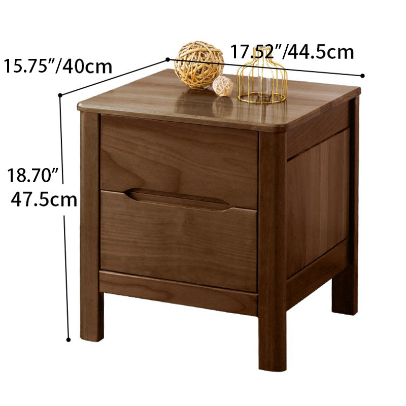 Charming Natural Brown & White Beech Wood Bedside Cupboard – Stylish Bedroom Storage Solution fslmz-1101