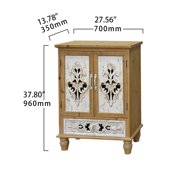 Premium Cedar Wood Cabinet - Stylish & Durable Storage Solution fczym-2307