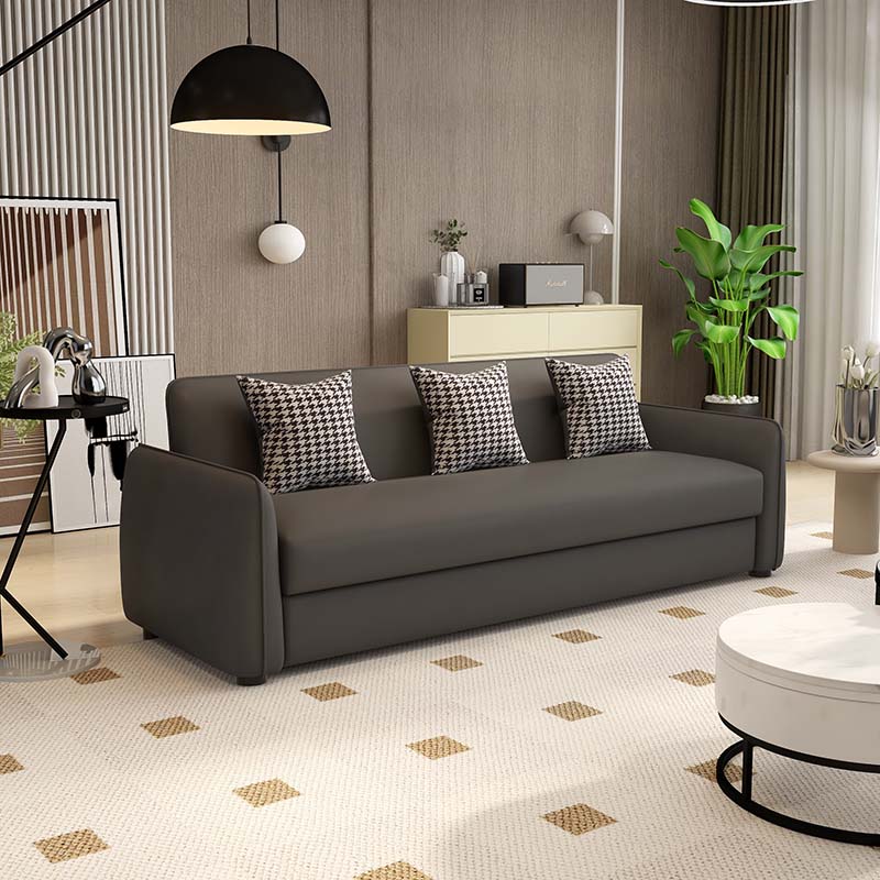 Elegant Scratch-Resistant Wood Particle Board Sofa - Black, Off White, Brown & Green fsmy-405