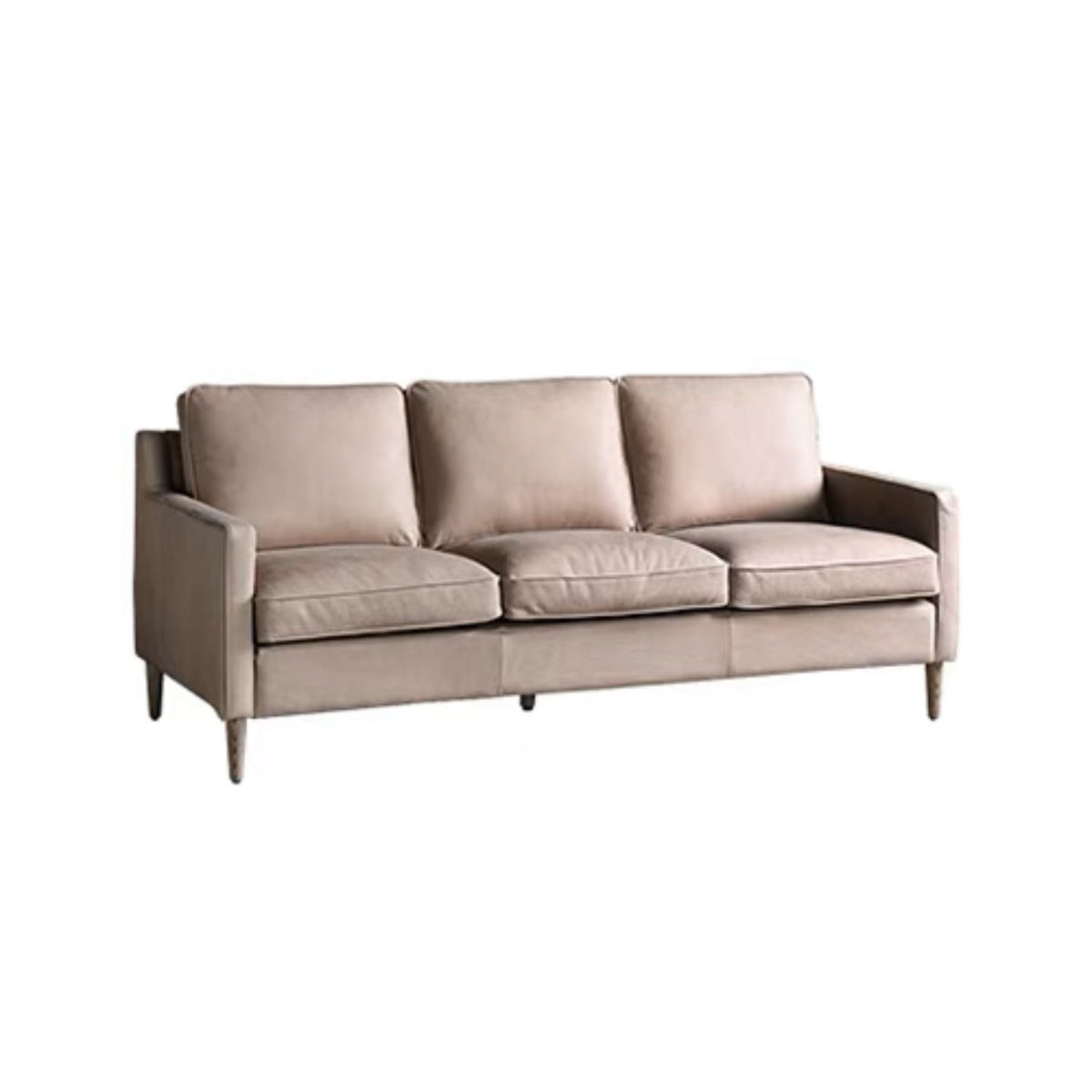 Luxurious Camel Dark Brown Sofa - Solid Birch Wood Frame with Cotton Down Leathaire Upholstery hxcyj-1344