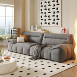 Luxurious Off-White Sofa with Gary Light Green and Orange Accents - Premium Cotton Upholstery jy-115