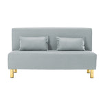 Stylish Multi-Color Sofa: Orange, Khaki, Dark Green, Blue & Light Brown with Premium Wood Finish & Techno Fabric Blend qm-15