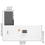 Stylish White Particle Board Table for Modern Interiors qs-155