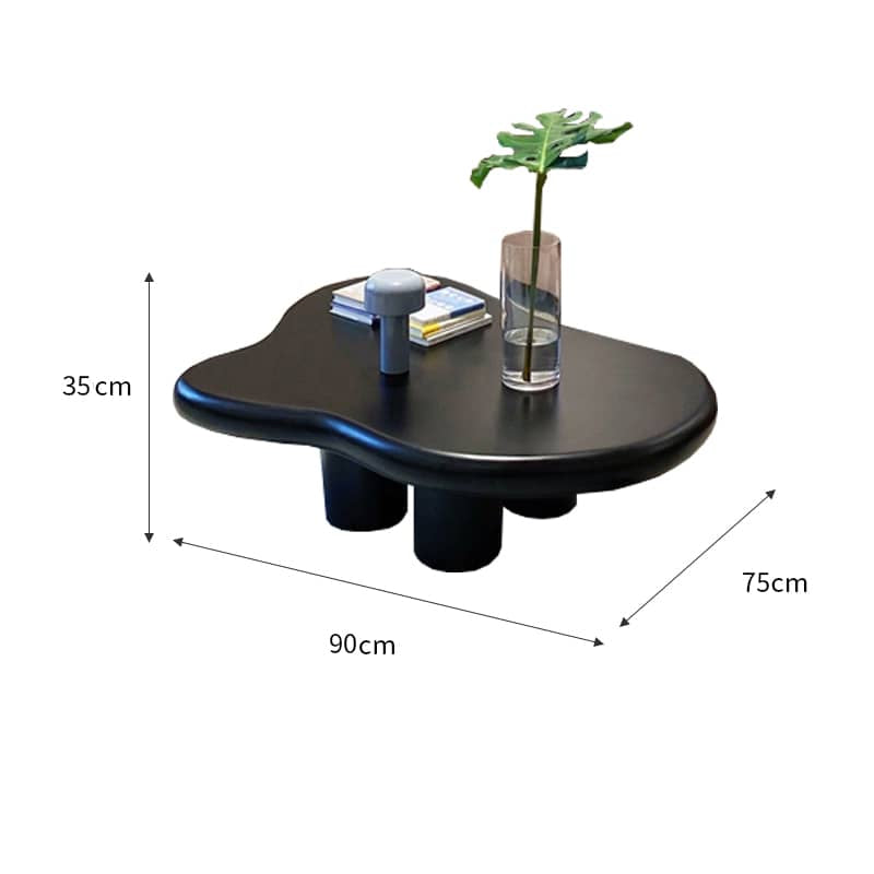 [幅90～123cm]センターテーブル ローテーブル クラウド 可愛い 強化ガラス 北欧 yw-178