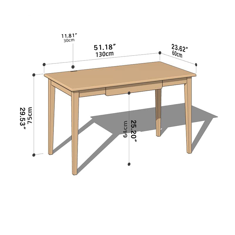 Elegant Red Oak Natural Wood Table - Timeless Beauty for Your Home! hykmq-748