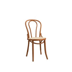 Elegant Light Brown Beech Wood Chair with Rattan Design fyx-888