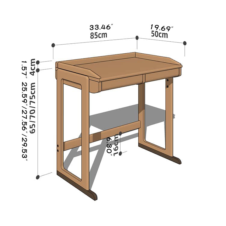 Handcrafted Table with Natural Wood Finish in Red Oak and Black Walnut hykmq-751