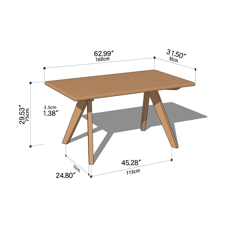 Elegant Natural Cherry Wood Table - Perfect for Sophisticated Interiors hykmq-786