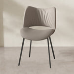 Modern Faux Leather Chair with Sturdy Carbon Steel Frame fjx-2687