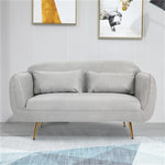 Stylish Multi-Color Sofa: Orange, Dark Green, Blue, Khaki & Brown Techno Fabric Cotton Blend qm-9
