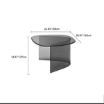 Elegant Tempered Glass Tea Table - Modern Style Accent Furniture for Your Living Room fif-4507