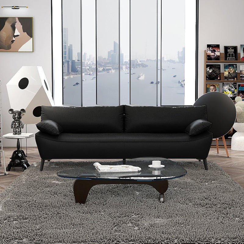 Modern Scratch-Resistant Fabric Sofa - Black, White, Brown, Green, Gray with Durable Wood Particle Board Frame fsmy-403