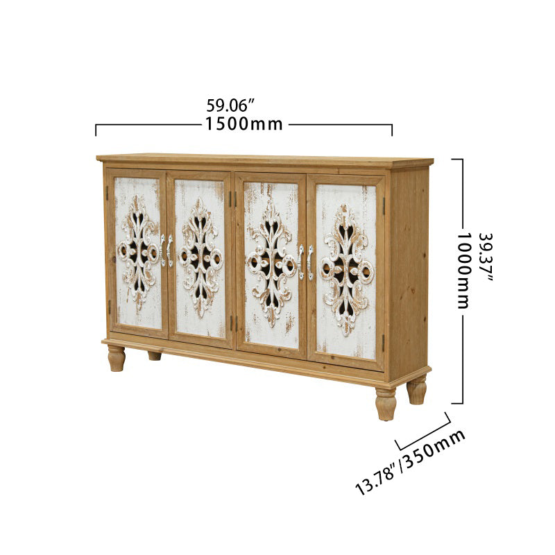 Premium Cedar Wood Cabinet - Stylish & Durable Storage Solution fczym-2307