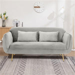 Vibrant Multi-Color Sofa Collection: Emerald Blue, Grass Green, Brick Red & Mint Wood with Techno Fabric qm-3