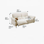 Elegant Beige and Dark Green Sofa with Gray Accents and Pine Wood Frame hksc-988