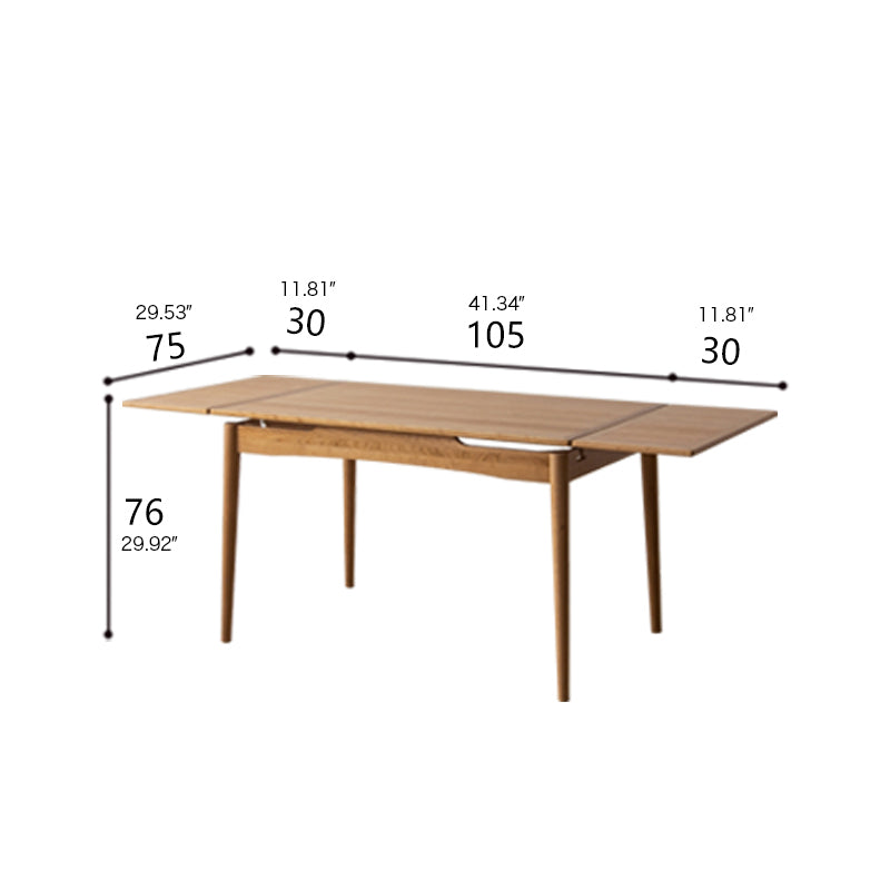 Natural Cherry Wood & Plywood Oak Wood Table - Elegant Wooden Furniture fyx-837